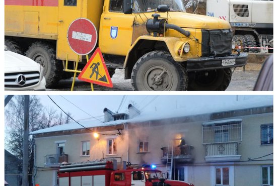 В Екатеринбурге затопило улицу Ткачей, в двух микрорайонах горели квартиры. Фото: коллаж