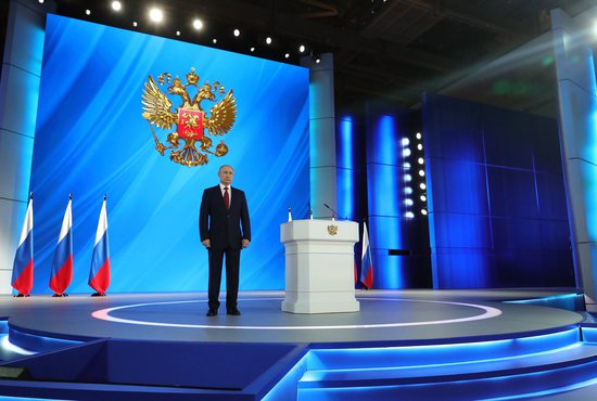 Для Владимира Путина обращение Федеральному собранию в апреле 2021 года станет 17-м по счёту. Фото: пресс-служба Кремля