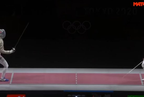 Саблистки принесли России 11-е "золото". Фото: скриншот из трансляции на YouTube-канале "Матч ТВ".