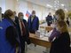 В течение двух дней Токон Мамытов посетил несколько избирательных участков и остался доволен. Фото: Павел Ворожцов