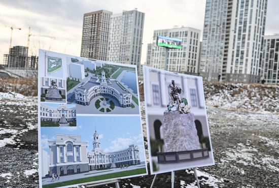 Так будут выглядеть здание администрации района и его символ. Фото: Галина Соловьёва.