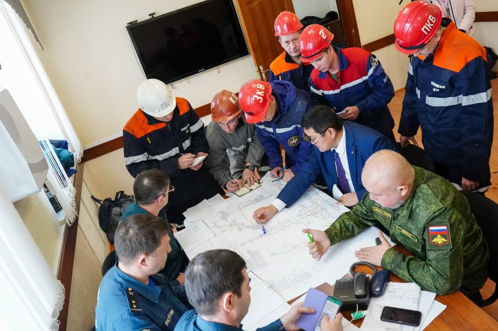 заседание штаба по ликвидации последствий аварии на шахте "Листвяжная"