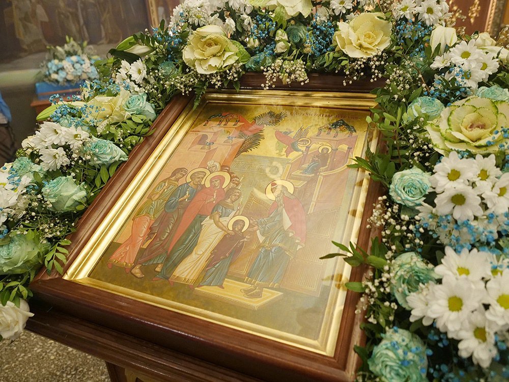 Икона, посвящённая празднику Введение во храм Пресвятой Богородицы