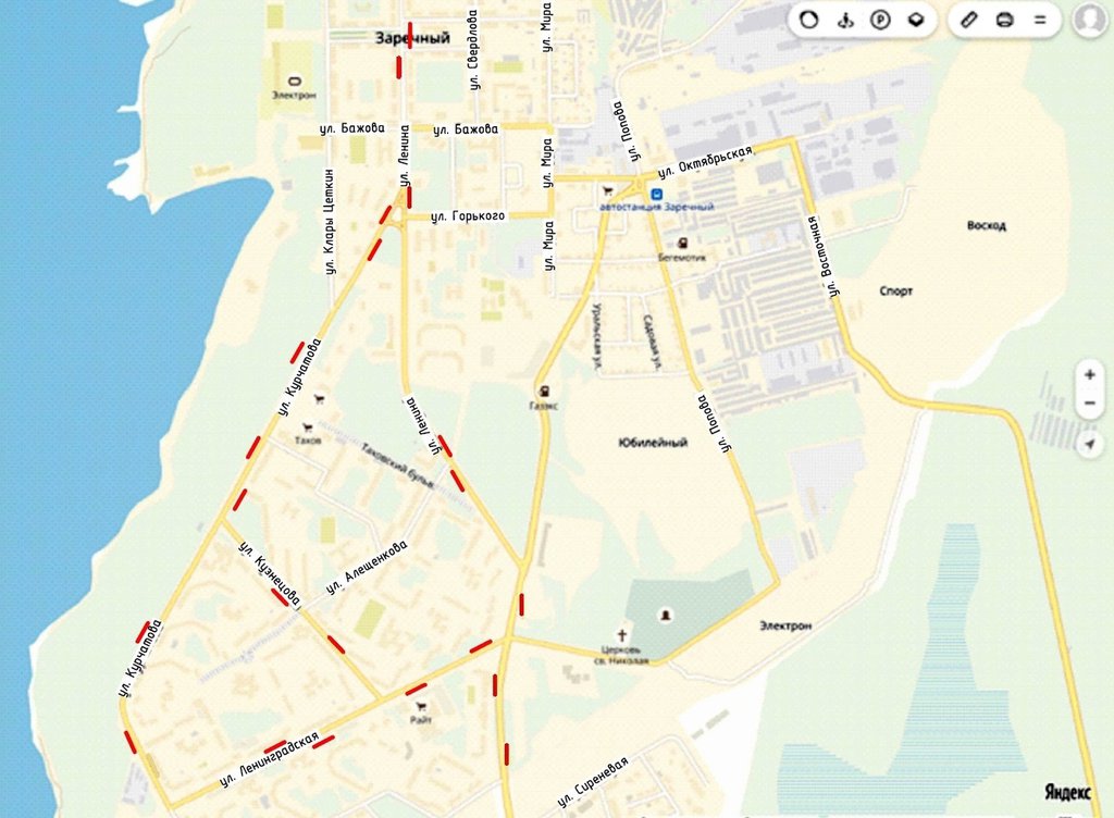 карта с остановками общественного транспорта
