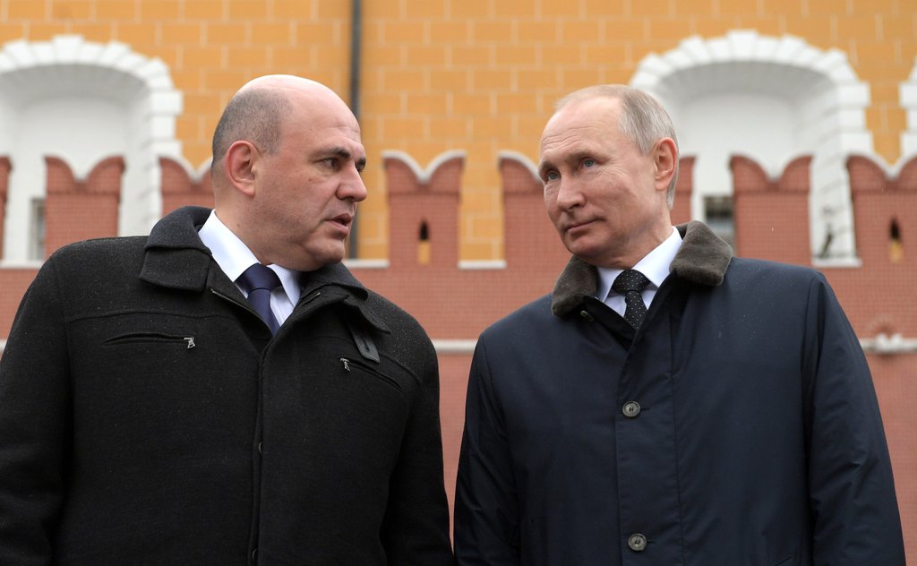Михаил Мишустин и Владимир Путин