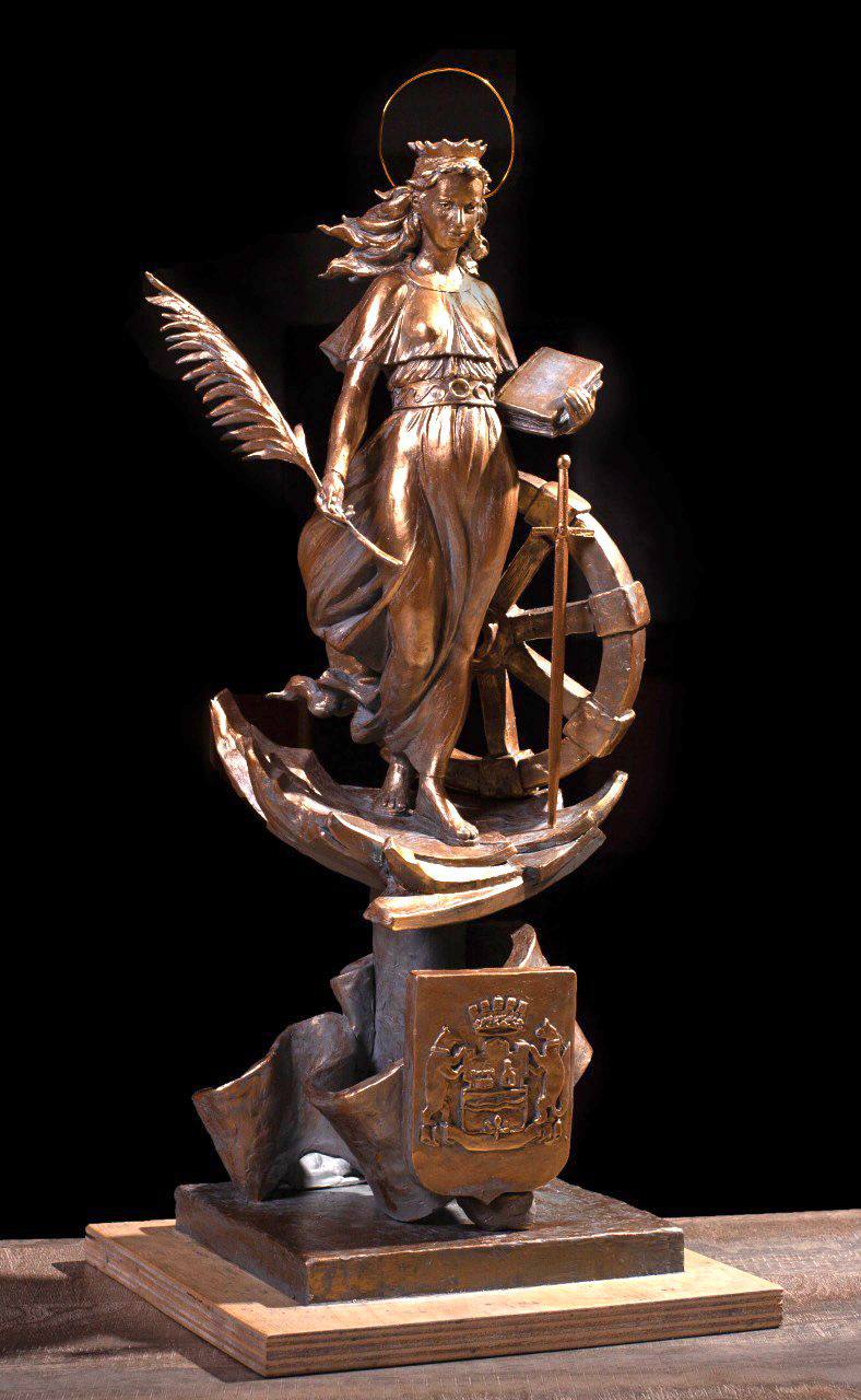 Образец скульптуры святой Екатерины