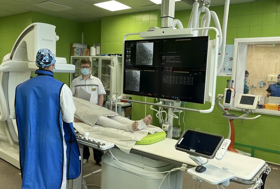 В больнице Ирбита запустили инновационную ангиографическую систему. Фото: департамент информационной политики Свердловской области