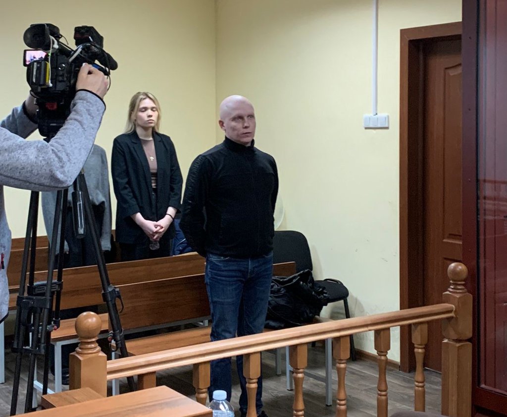 Алексей Бельков на приговоре