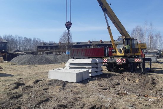 Многоквартирный дом в Сосьве возводят по поручению губернатора Евгения Куйвашева. Фото: департамент информационной политики Свердловской области