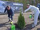Алексей Шмыков посадил деревце вместе с главой Арамильского городского округа Мариной Мишариной