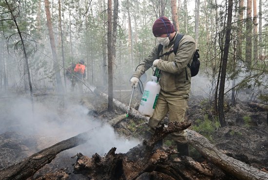 В борьбе с огнем в Свердловской области задействованы более 400 человек. Фото: Павел Ворожцов