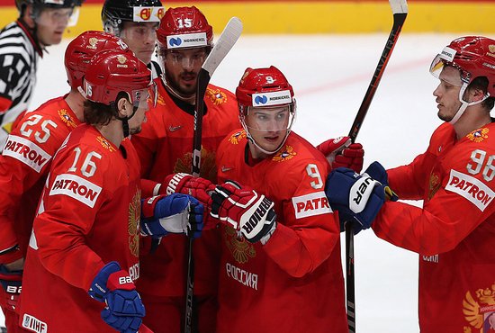 Сборная России обыграла команду Австрии в матче группового этапа чемпионата мира по хоккею. Фото: пресс-служба Федерации хоккея России