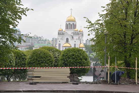 Любой человек может высказать своё мнение о строительстве храма Святой Екатерины. Фото: Алексей Кунилов
