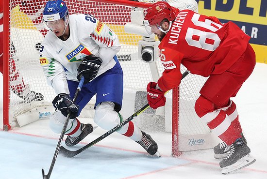 Счёт был открыт российскими хоккеистами на 31-й секунде матча. Фото: пресс-служба ФХР