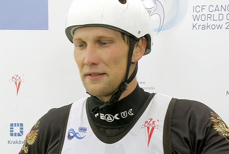 Никита Губенко прошлым летом стал победителем второго этапа Кубка мира по гребному слалому, который прошёл в польском Кракове