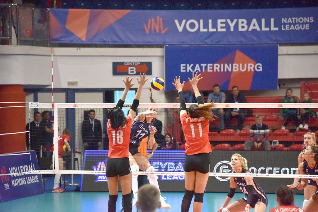 Этап Лиги наций в Екатеринбурге открылся победой сборной Нидерландов над сборной Таиланда.