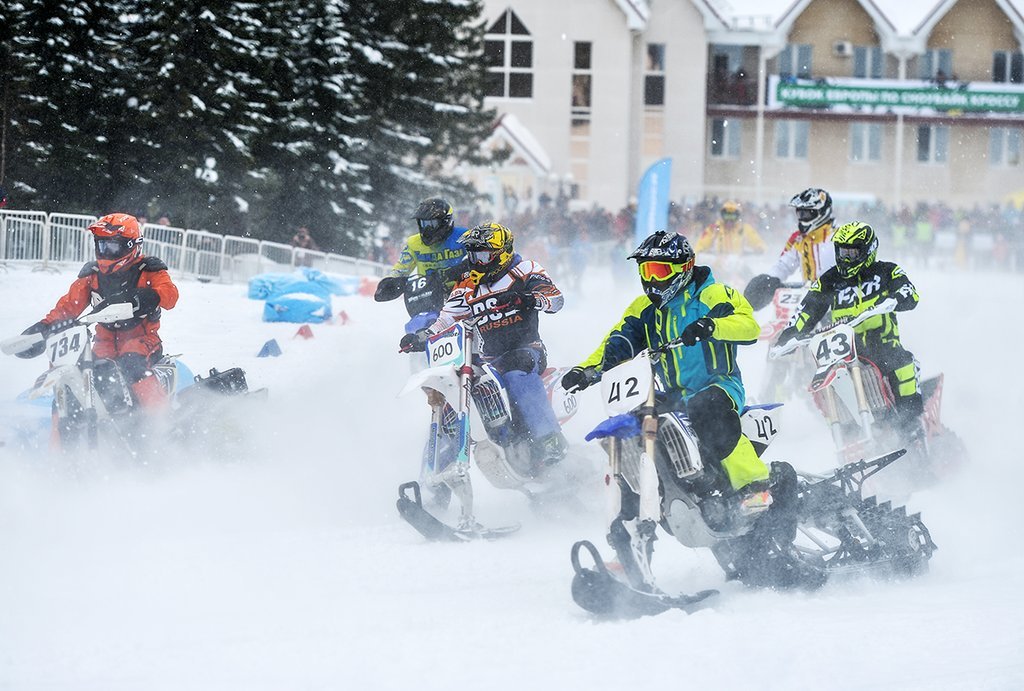 Snowbike Cross European Cup 2019. Нижний Тагил, гора Белая, первый Кубок Европы по сноубайк-кроссу. 2 марта 2019 г.