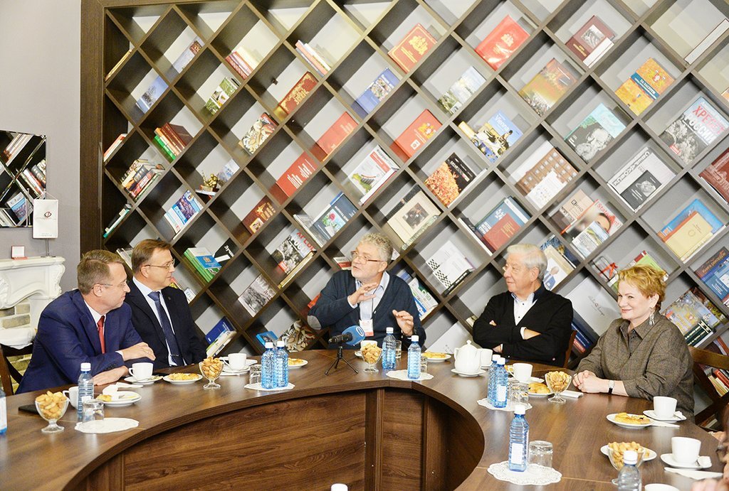 Поляков Юрий Михайлович, встреча с журналистами