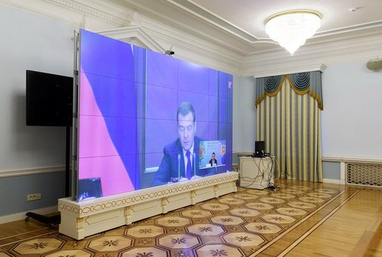 Заседание президиума Совета при Президенте России по стратегическому развитию прошло в формате видеоконференции. Фото: Департамент информполитики Свердловской области