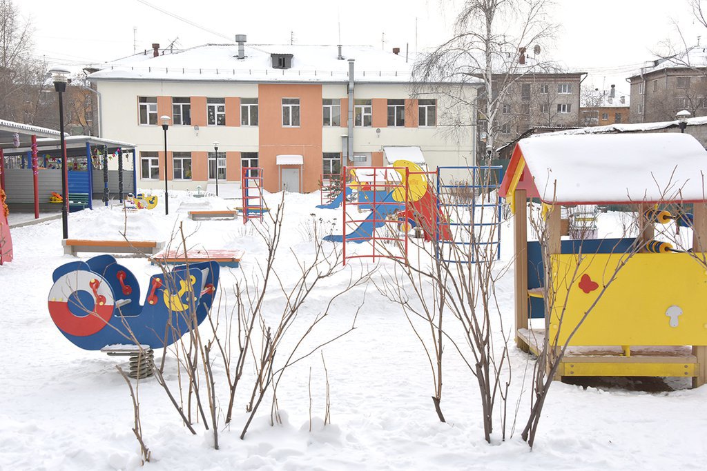 детский сад зима