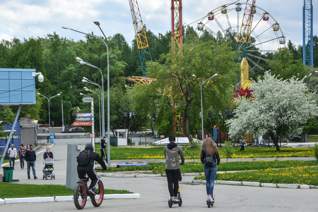 В Екатеринбурге заработали парки во время пандемии коронавируса