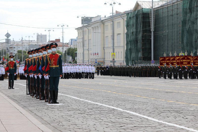 Генеральная репетиция парада Победы состоялась на площади 1905 года в Екатеринбурге. Фото: пресс-служба ЦВО.