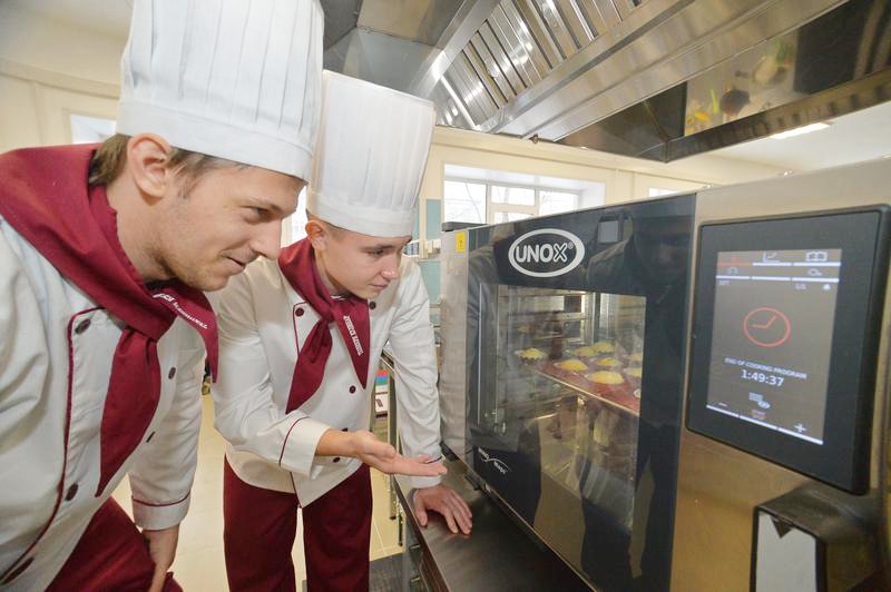 Открытие производственной лаборатории – учебной кухни ресторана в колледже «Кулинар»