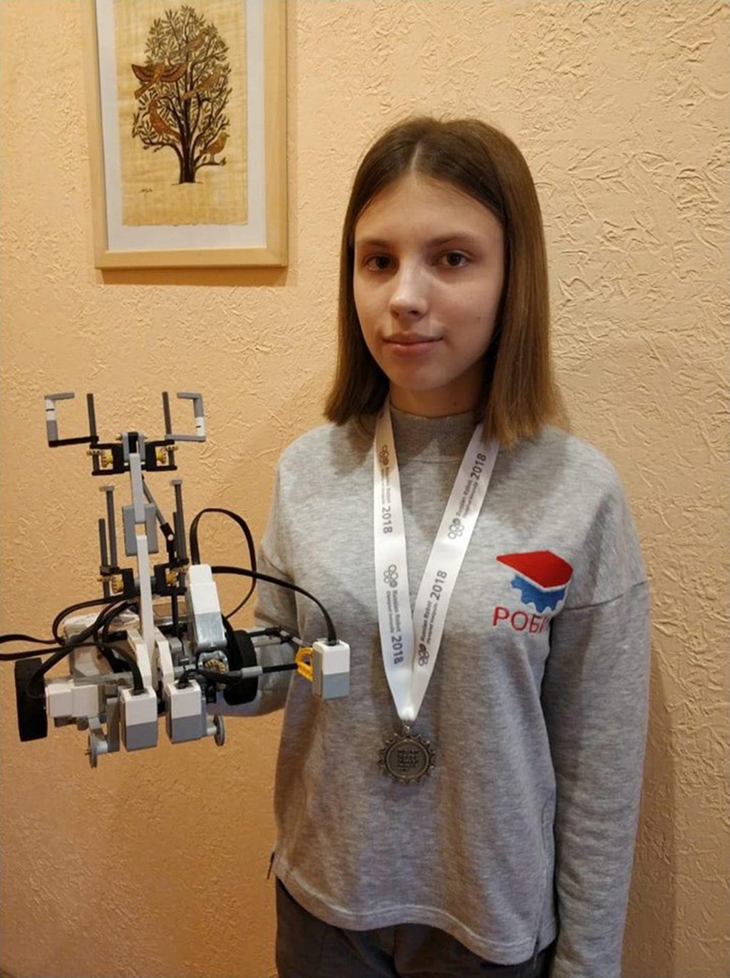 Анна Архипова на Всемирной робототехнической олимпиаде 