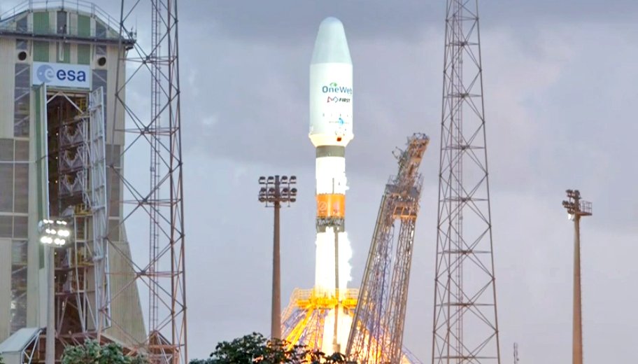  ракета «Союз» выводит на орбиту спутники OneWeb
