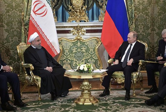 Владимир Путин и Хасан Рухани провели переговоры в конце марта 2017 года. Фото: официальный сайт Кремля