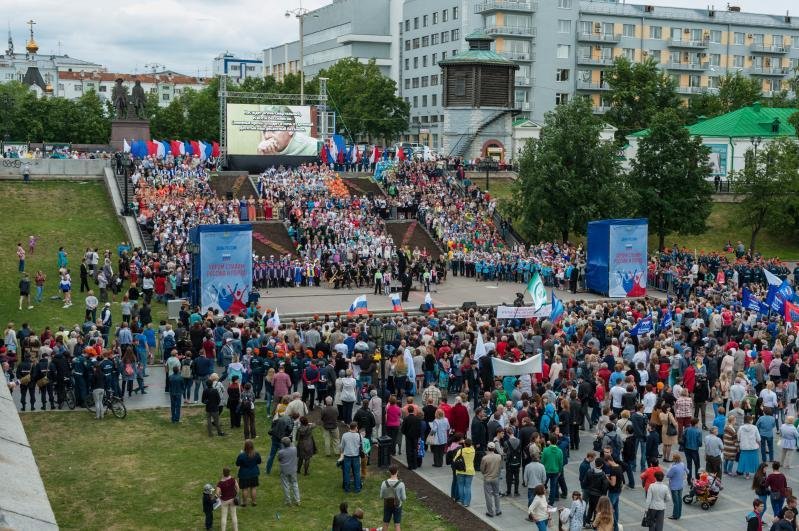 Праздник в центре Екатеринбурга