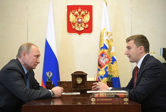 Владимир Путин встретился с Сергеем Карякиным. Фото: официальный сайт Кремля