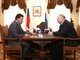 Евгений Куйвашев и Валерий Чайников обсудили итоги состоявшихся выборов. Фото: областной департамент информполитики