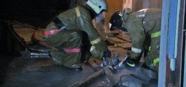 Пожарные справились с огнём за пять минут. Фото: пресс-служба ГУ МЧС по Свердловской области