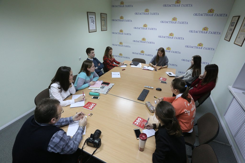Школу юного журналиста в редакции "ОГ" открыли проведением первого практического занятия