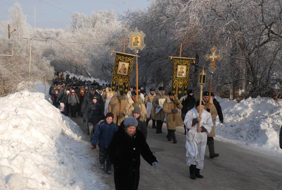 В Екатеринбурге пройдут Крещенские крестные ходы к купелям. Фото: Александр Зайцев