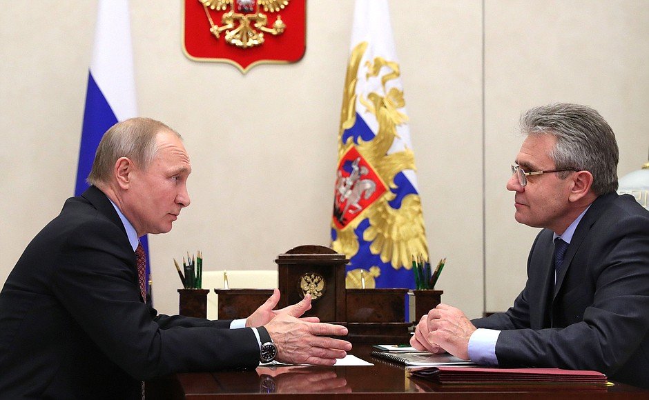 Встреча Владимира Путина и Александра сергеева