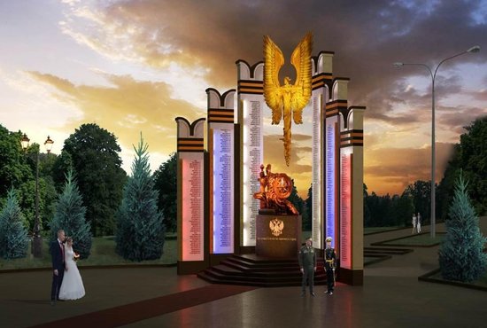 В центре мемориала будет размещена бронзовая скульптура Архангела Михаила. Фото: департамент информполитики Свердловской области