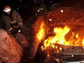 Огнеборцы потушили пожар в течение двух минут. Фото: пресс-служба ГУ МЧС России по Свердловской области