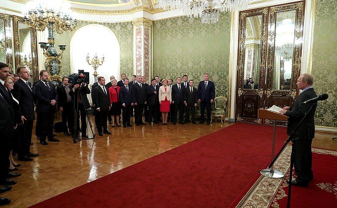 Владимир Путин встретился с членами Правительства РФ