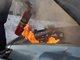 В Нижнем Тагиле горел автомобиль отечественной марки. Фото: Владимир Мартьянов