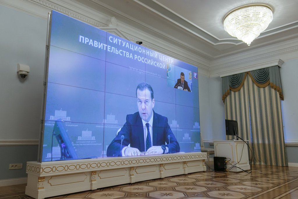 Видеоконференция с Дмитрием Медведевым
