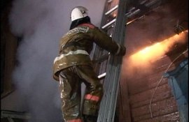 Пожар на трассе Екатеринбург-Серов