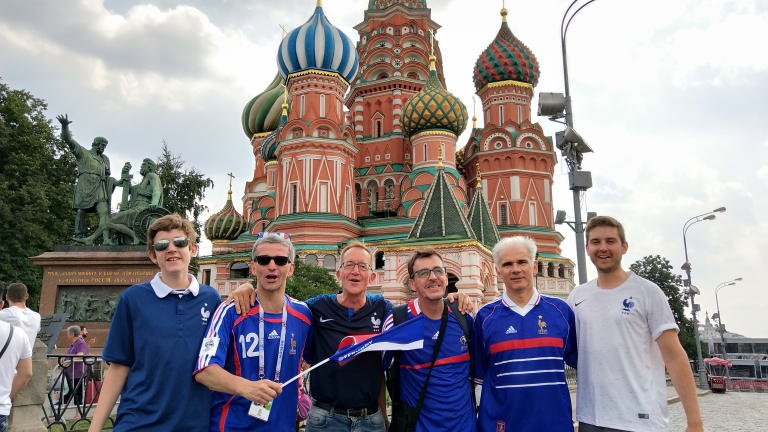 Французские болельщики в Москве