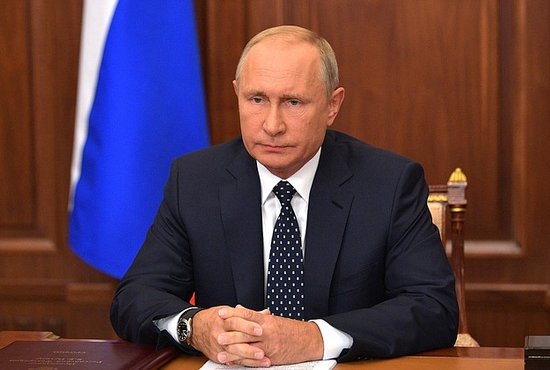 Владимир Путин выступил с видеообращением. Фото: официальный сайт Кремля