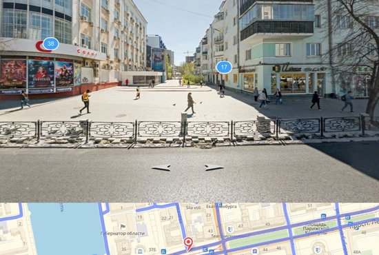 Мэрия Екатеринбурга планирует преобразить улицу Толмачёва. Фото: Яндекс.Карты