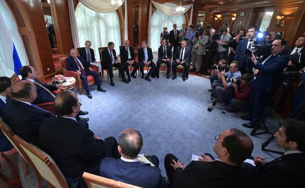 Встреча Президентов России и Египта