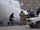 На улице Шефской горел Chevrolet Lanos, у машины повреждён моторный отсек. Фото: Павел Ворожцов