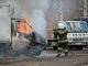 На площади 7 квадратных метров в Нижнем Тагиле грузовой автомобиль "Газель" выгорел полностью. Фото: Павел Воржцов