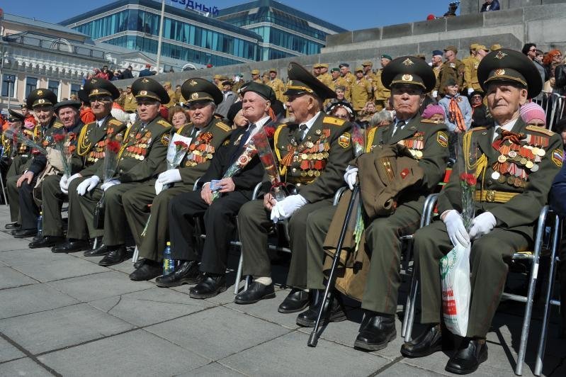 Ветераны на Параде Победы
